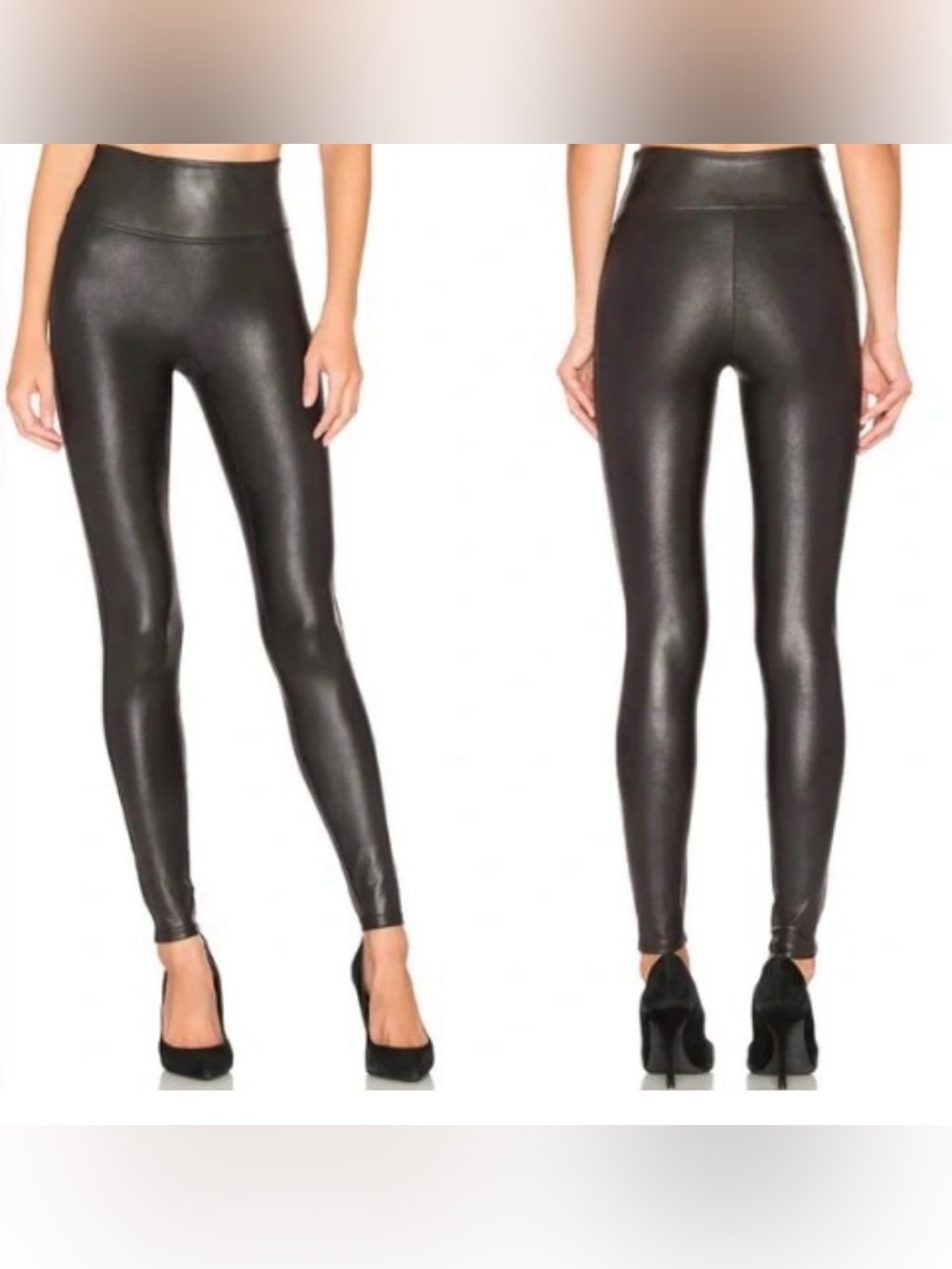 SPANX Faux Leather Leggings SZ petite Lg